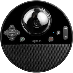 Câmara de videoconferência motorizada 1080p, c/ microfone omnidirecional e altifalante