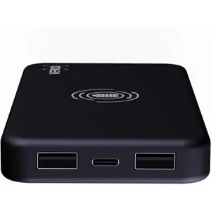 Powerbank c/ carregamento Qi Wireless 10.000mAh c/ 2x USB-A + USB-C PD