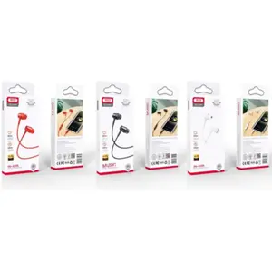Auriculares In-Ear c/ microfone Jack 3.5mm -  preto