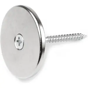 Íman Neodymium (NdFeB) redondo com furo p/ parafuso N35 - Ø42x4mm [Polo Sul]