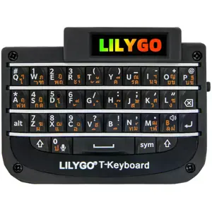 Mini Teclado Inalámbrico IoT con ESP32-C3, Pantalla TFT 0,99'' y Batería LiPo - Negro