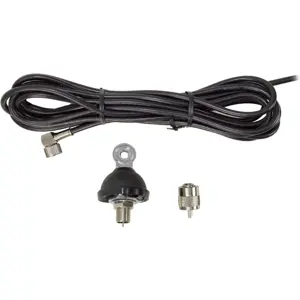 Suporte para antena DV (borboleta) + cabo RG58 4m - PL259
