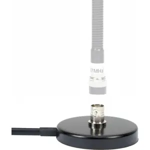 Base magnética Ø55mm c/ ligação BNC macho-fêmea - cabo 3m