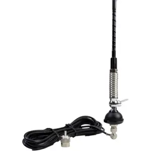 Antena CB [~10 km] c/ inclinação - 59cm (4m RG58 - PL259)