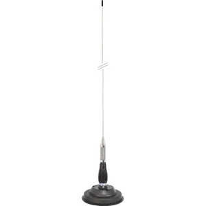 Antena CB [~12 km] c/ base magnética - 100cm (4m RG58 - PL259)
