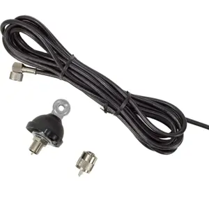 Suporte para antena DV (borboleta) + cabo RG58 4m - PL259