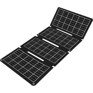 Painel solar monocristalino dobrável 15W c/ USB-A + USB-C - IP65 - 479x221mm