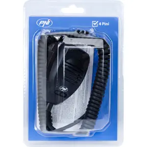 Microfone Electret 4 pinos p/ Rádios CB