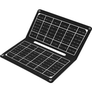 Painel solar monocristalino dobrável 7W c/ USB-A - IP65 - 246x195mm