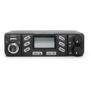 Estação de rádio CB compacta 4W AM-FM 40CH 12-24Vdc (c/ ficha isqueiro)
