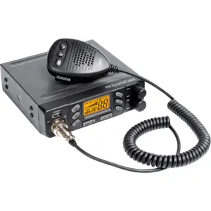 Estação de rádio CB compacta 4W AM-FM 40CH 12-24Vdc (c/ ficha isqueiro)