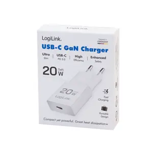 Carregador 20W GaN USB-C (PD)