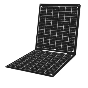 Painel solar monocristalino dobrável 30W c/ USB-A + USB-C + DC 5.5x2.1 - IP65 - 620x290mm