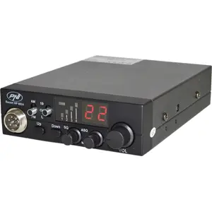 Estação de rádio CB [1 DIN] 4W AM-FM 40CH 12-24Vdc (c/ ficha de isqueiro)