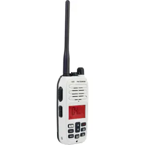 Rádio portátil marítimo VHF 2/5W 88CH Dual Watch - recarregável 1800mAh - IP67 - Branco