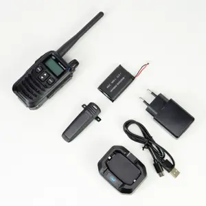 Walkie-talkie compacto digital / analógico (99/16CH) PMR446 con base de carga