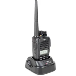 Walkie-talkie 128 canais 10Km PMR446 c/ rádio FM + base de carregamento - IP67