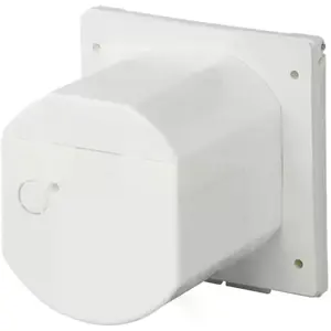 Tomada CEE monofásica macho 3 pólos (2P+T) 16A de painel com tampa p/ caravanas - IP44