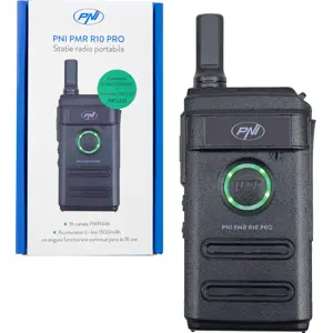 Walkie-talkie compacto 16 canais 5Km PMR446 VOX recarregável USB