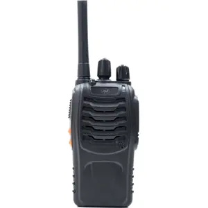 Kit de 2 Walkie-talkies 16 canais PMR446 10km c/ auscultadores + base de carregamento