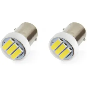 Lâmpada LED BA9S T4W 3×SMD7020 12V 0.4W [2 pcs] - BRANCO