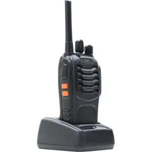 Kit de 2 Walkie-talkies 16 canais PMR446 10km c/ auscultadores + base de carregamento