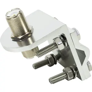 Soporte universal para montaje de antena CB en barras horizontales - c/ ficha PL