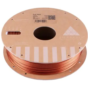 Rolo de filamento de impressão 3D em PLA de 1.75mm - Cobre (SILK) - 1000g