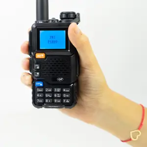 Rádio estação portátil VHF/UHF dualband 5W 200 canais - FM / VOX - recarregável