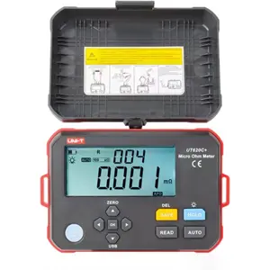 Microohmímetro - Medidor Digital de Microohms de alta-precisão (0.001mΩ a 300.0kΩ)