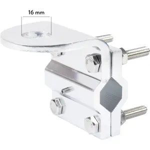 Soporte universal para montaje de antena CB en barras horizontales