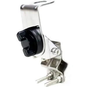 Suporte universal para montagem de antena CB no espelho ou barra metálica - inclinável
