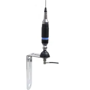 Suporte universal em L para montagem de antena CB em aço inox - 180x100mm