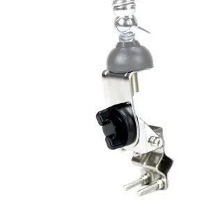 Suporte universal para montagem de antena CB no espelho ou barra metálica - inclinável