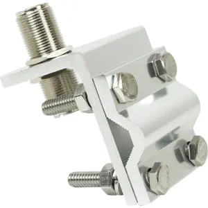 Soporte universal para montaje de antena CB en barras horizontales - c/ ficha PL