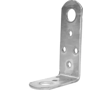 Suporte universal em L para montagem de antena CB em aço inox - 99x64mm