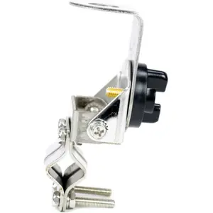 Suporte universal para montagem de antena CB no espelho ou barra metálica - inclinável