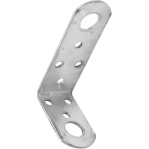 Suporte universal em L para montagem de antena CB em aço inox - 99x64mm