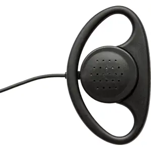 Auricular c/ suporte auditivo e microfone (duplo-Jack) para estações rádio PMR (Kenwood / PNI)
