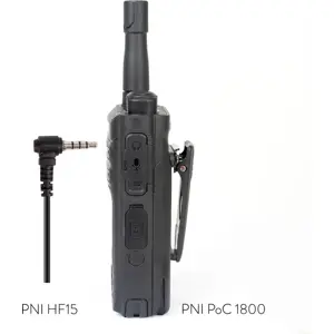 Auricular de tubo acústico c/ microfone (1x Jack 3.5mm) para estações rádio GSM