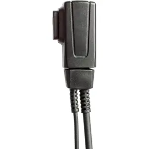 Auricular c/ suporte auditivo e microfone (duplo-Jack) para estações rádio PMR (Kenwood / PNI)