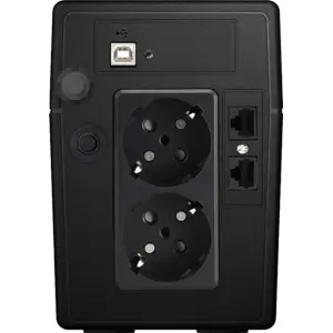 UPS interativa 850VA 480W c/ 2x Schuko + USB HID e Display LCD