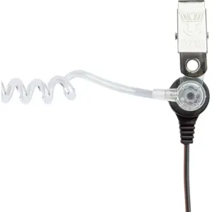 Auricular de tubo acústico c/ microfone (duplo-Jack) para estações rádio PMR (Midland)