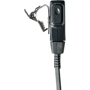 Auricular c/ suporte auditivo e microfone (duplo-Jack) para estações rádio PMR (Kenwood / PNI)