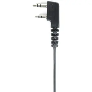 Auricular c/ suporte auditivo e microfone (duplo-Jack) para estações rádio PMR (Kenwood / PNI)