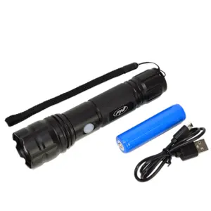 Lanterna LED Cree XP-G3 em alumínio 6W 500lm - recarregável 2200mAh - IPX4