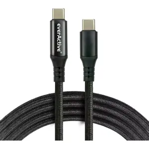 Cabo USB-C ➝ USB-C c/ display LCD, carregamento rápido e revestimento a nylon - 1m