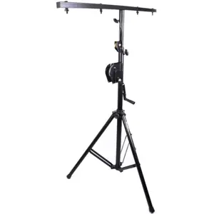 Suporte de iluminação profissional com manivela 140-290cm 60kg