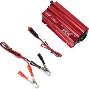 Inversor 12/24VDC ➝ 230V onda sinusoidal modificada 500W c/ USB e ficha de isqueiro