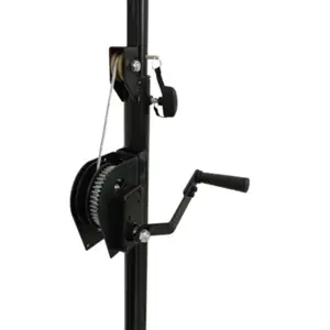 Suporte de iluminação profissional com manivela 140-290cm 60kg